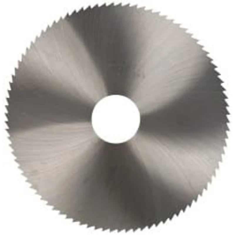 Made in USA 5 x 1/16, 1 Arbor, 100-Tooth Solid Carbide Slitting & Slotting Saw Uncoated, RH Cut, Straight Teeth, Conc...
